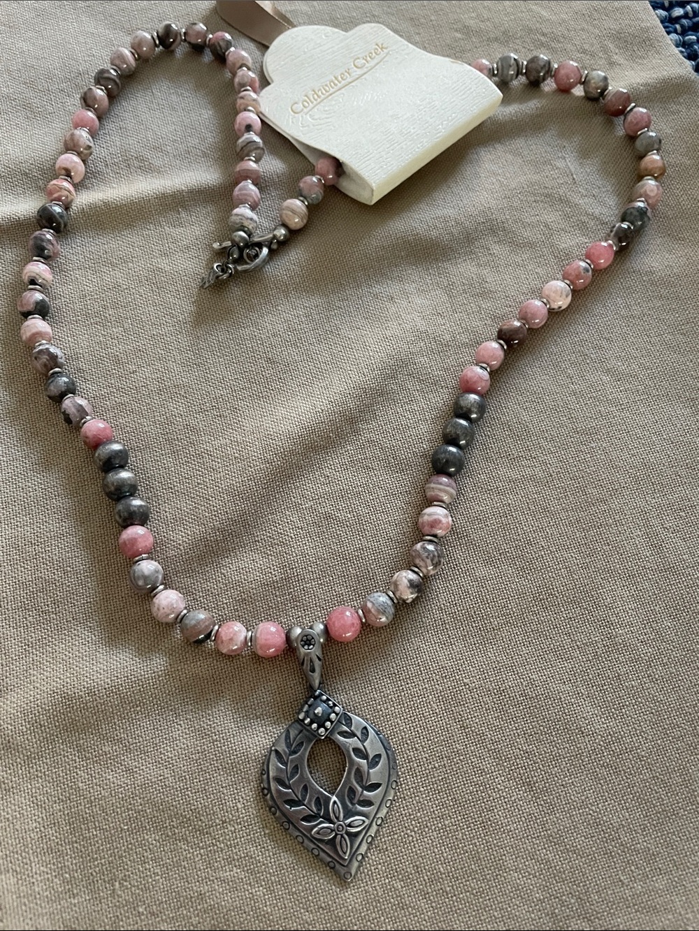 Peyote Bird “Heartlight” sterling and gemstone necklace. NWT retail $252